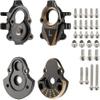 1/18 RC Ascent-18 Brass Upgrade with Non-Slip Brass Plate Steering Joint Portal Housing Differential Cover Servo Mount Drive Shaft Compatible view 2