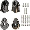 1/18 RC Ascent-18 Brass Upgrade with Non-Slip Brass Plate Steering Joint Portal Housing Differential Cover Servo Mount Drive Shaft Compatible view 3