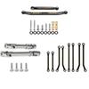 1/18 RC Ascent-18 Brass Upgrade with Non-Slip Brass Plate Steering Joint Portal Housing Differential Cover Servo Mount Drive Shaft Compatible view 4