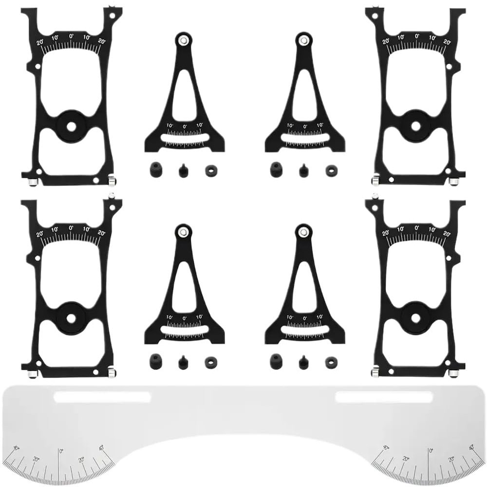 1/10 RC Car Setup Gauge Tool Compatible with Suspension and Steering Adjustment Compatible Camber Toe Slip Angle Gauge Compatible with Racing Drifting Tuning