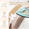 Colingmill Easter Large Woven Basket for Gifts Empty Set with Gift Bags and Ribbon Easter Gift Baskets and Wrapping Set Storage 14"x 10"x 5.5" Decorative Box for Wedding Baby Shower(Brown) view 4