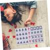 BESPORTBLE Mini American Mahjong Tiles Travel Game Portable Mahjong Set for Home Party Entertainment Traditional Chinese Majong Set view 4