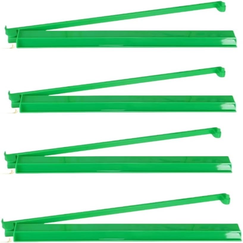 (4PCS) Rainbow Mahjong Rack and Pusher Combo,Unisex, 4 Count, Multicolor, Plastic, No Assembly Required (Black) (Green)