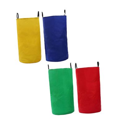 ARTSEWPLY 4pcs Bag Sack Race Pouch Jump Kangaroo Jumping Bag Outdoor Boy Girl Entertainment Tool Oxford Wear-Resistant Unique Handle for Boys and Girls Random