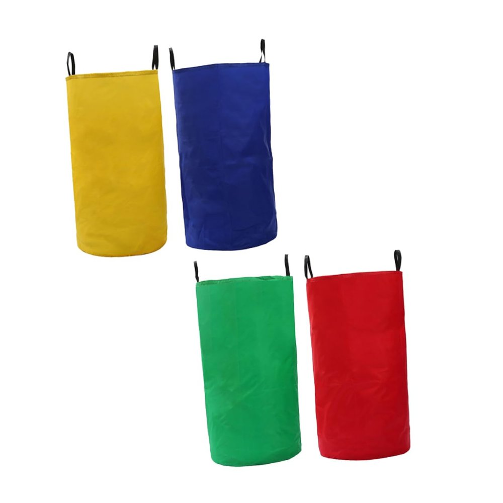 ARTSEWPLY 4pcs Bag Sack Race Pouch Jump Kangaroo Jumping Bag Outdoor Boy Girl Entertainment Tool Oxford Wear-Resistant Unique Handle for Boys and Girls Random