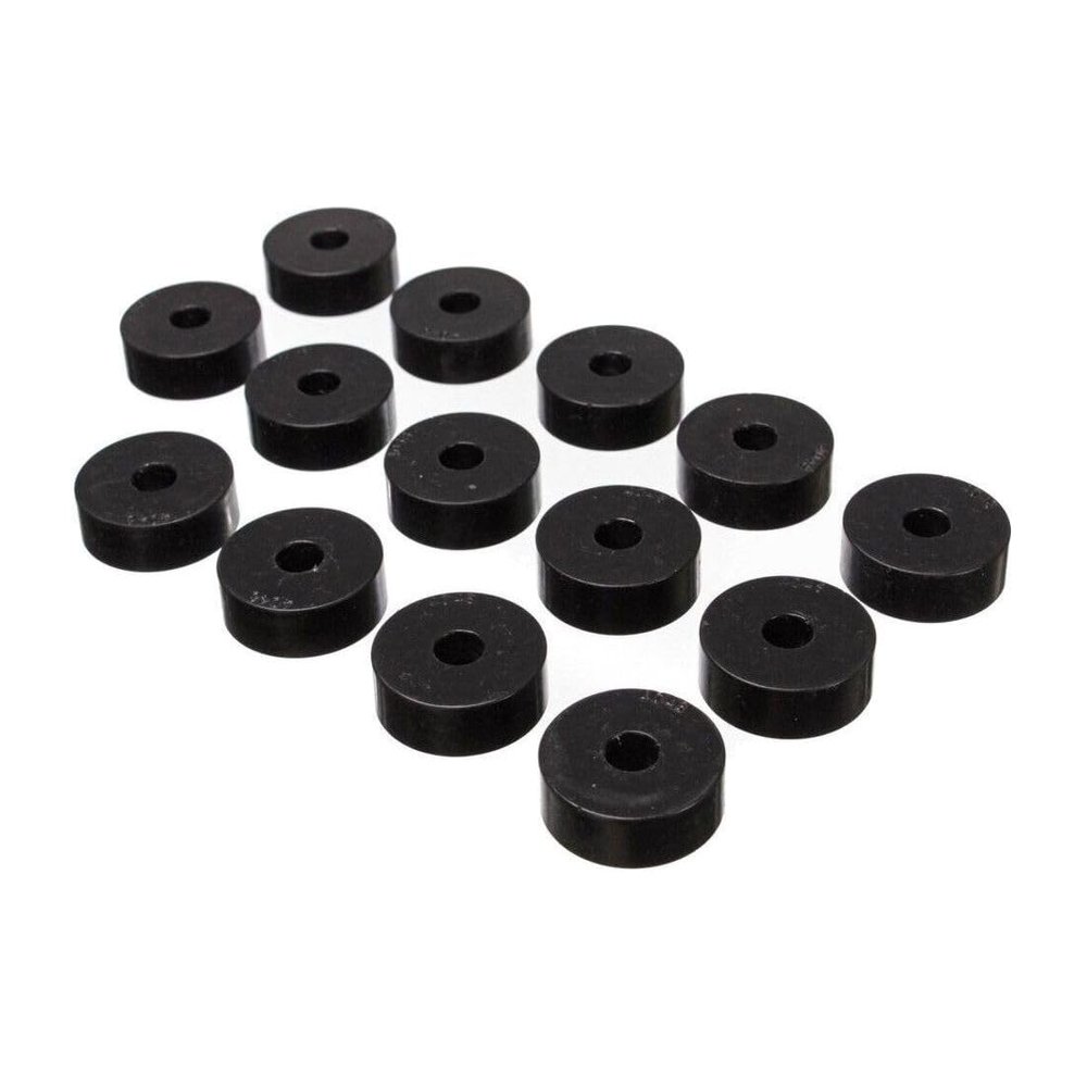 loxilory Body Mount Kit Plastic for Jeep for CJ5 1959-1973 for Willys 1955-1958 Black