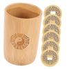 Abaodam 1 Set Fortune Telling Bucket with Copper Coins Chinese Divination Game Props for Family Gatherings Temples and Special Occasions Vintage Themed Divination Supplies view 1