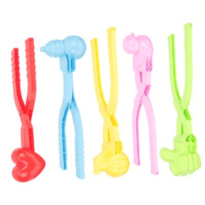 Abaodam 5Pcs Makers for Ergonomic Making Tool for Outdoor Winter Fun Lightweight Comfortable Design for Snow Fights Family Play Random Color