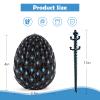 3D Printed Glowing Dragon Egg  Articulated Fantasy Dragon Figurine, Glow in The Dark Collectible, 3D Printed Dragon Egg Gift for Fans & Collectors (Midnight Obsidian) view 3