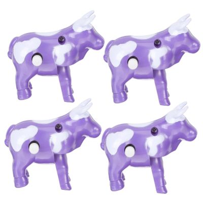 Abaodam 4pcs Decorative Wind Up Cattle for Funny Clockwork Animal Playthings Safe Design Great Present for Remind Adults of Happy Childhood