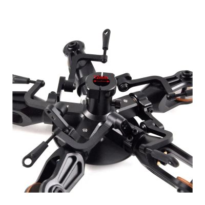 12mm Metal Rotor Head Swash Plate 3 4 5 Compatible with 700 and 800 Size RC Helicopter Rotor Head Parts Universal(12mm 5-Blade)