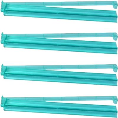 (4PCS) Rainbow Mahjong Rack and Pusher Combo,Unisex, 4 Count, Multicolor, Plastic, No Assembly Required (Black) (Baby Green)