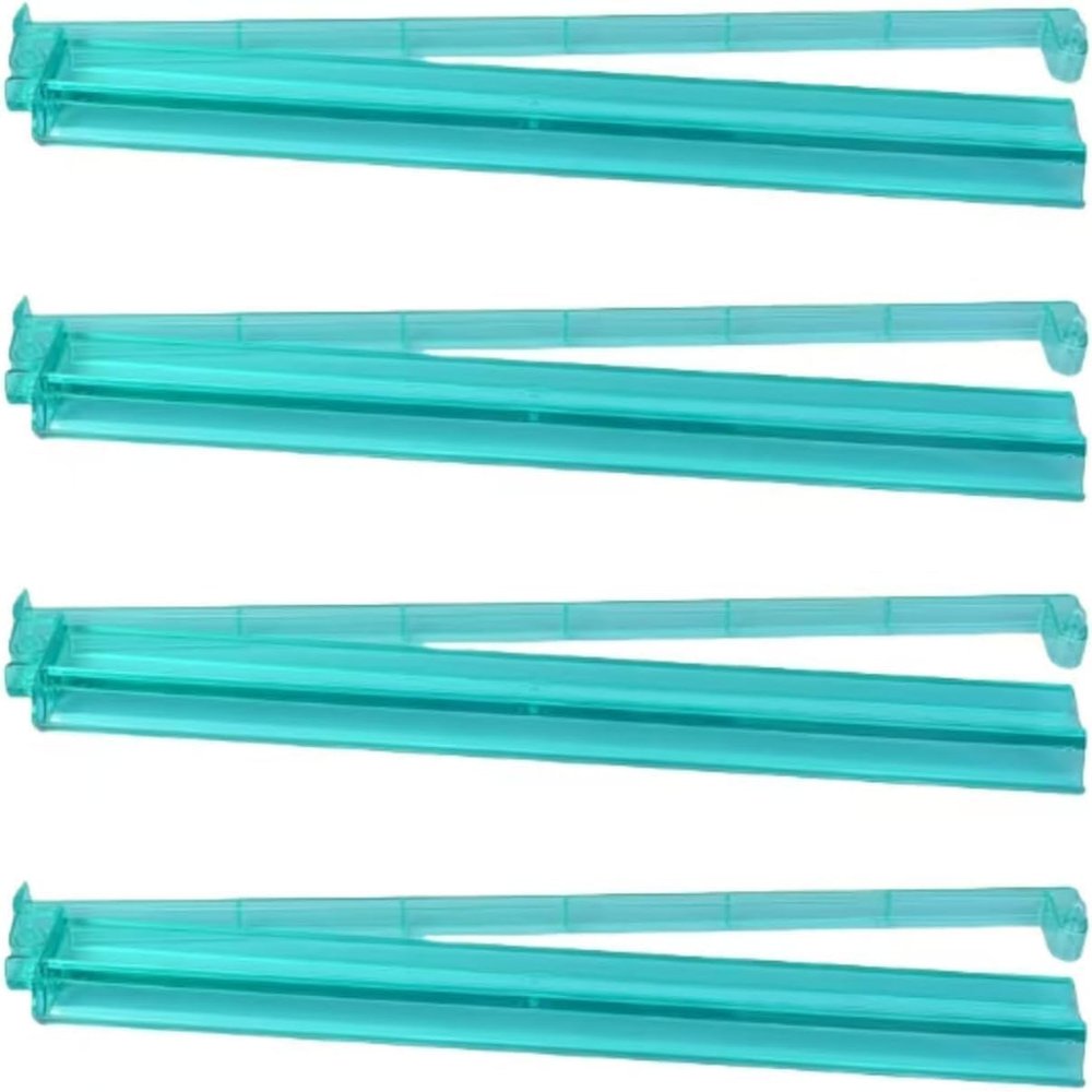 (4PCS) Rainbow Mahjong Rack and Pusher Combo,Unisex, 4 Count, Multicolor, Plastic, No Assembly Required (Black) (Baby Green)