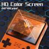 FVBADE[30000 in 1] R40S PRO Handheld Game Console 3.5 inch IPS Screen Mini Retro Console 3800mAh Portable Pocket Arcade 45+ Mainstream Emulator 256G TF Card Transparent.(Orange) view 2