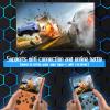 FVBADE[30000 in 1] R40S PRO Handheld Game Console 3.5 inch IPS Screen Mini Retro Console 3800mAh Portable Pocket Arcade 45+ Mainstream Emulator 256G TF Card Transparent.(Orange) view 3