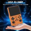 FVBADE[30000 in 1] R40S PRO Handheld Game Console 3.5 inch IPS Screen Mini Retro Console 3800mAh Portable Pocket Arcade 45+ Mainstream Emulator 256G TF Card Transparent.(Orange) view 4