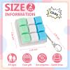 2 Pcs Keyboard Fidget Toy, Fidget Clicker Keyboard Keychain, 9 Keys Loud Keyboard Fidget for Adult to Relife Stress Pass Time view 2