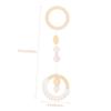 ERINGOGO Wooden Baby Rattle Bell Toys for Infants 4Pcs Baby Room Decor Hanging Pendants Newborn Gym Toys Safe and Non-Toxic Material for Nursery Decoration view 2