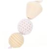 ERINGOGO Wooden Baby Rattle Bell Toys for Infants 4Pcs Baby Room Decor Hanging Pendants Newborn Gym Toys Safe and Non-Toxic Material for Nursery Decoration view 4