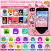 Kids Smart Phone for Girls, Touchscreen, 64GB Card Birthday Gifts for Girls Age 3, 4, 5, 6, 7, 8, 10 Year Old, Toddler Educational Learning Toys Phone with Dual Camera, Game, Music Player view 2