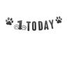 1st Dog Birthday Banner with Paw Prints Pre-Strung Dog Party Decor Easy Setup for Indoor/Outdoor Celebrations - Perfect for Pet Owners, Lovers view 3