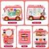 DELUTIQUE Baby Bus Toy for 1 Year Old Girl Gifts, Montessori Musical Bus Toy for Baby 12-18 Months, Baby Piano Drums for Toddlers 1-3, Shape Sort Toys 1st Birthday Gifts for Girls view 3