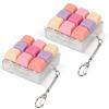 2 Pcs Keyboard Fidget Toy, Keyboard Fidget Clicker for Adults Relieve Stress and Anxiety Decompression Keyboard Fidget Keychain view 1