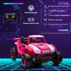 24V 2-Seater Kids Ride On Car Electric Off-Road UTV Side by Side with 2WD Powered Wheel Electric Vehicle with Remote Control, Bluetooth, LED Light Gift for Boys and Girls 3-8 Aged-Pink view 3