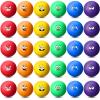 Jerify 30 Pcs 6.3 Inch Dodgeballs Playground Balls Bulk Colorful Emotion Handball Kickball Bouncy Balls for Indoor Outdoor Games Gym Camps Picnic Beach School view 1