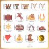 28pcs Cowboy Party Banners, Wild West Cowboy Rodeo Party Banners Hanging Swirls Western Themed Decorations for Boy Girl Birthday Baby Shower Decor Supplies view 2