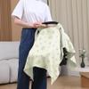 100% Muslin Cotton Car Seat Cover Baby, Carseat Canopy Cover, Universal Fit Stroller Covers for Boys and Girls (Green Beige Leaf) view 2