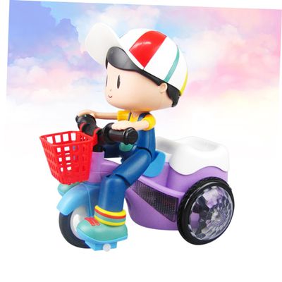 FUNNETOYU Creative Intelligent Tricycle for Boys Multi Functional Riding Fun with LED Lights Easy Installation Design for Young