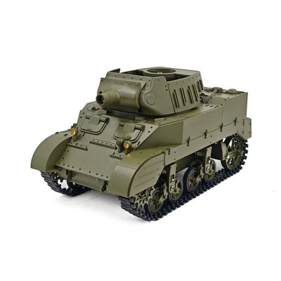 RC Tank, 1/16 Scale 2.4G U.S. M8 Self-Propelled Howitzer RC Simulation Tank Model with Sound and Lights, Telescoping Smoke, Dual-Speed Modes, Gifts for Adults (RTR Version)