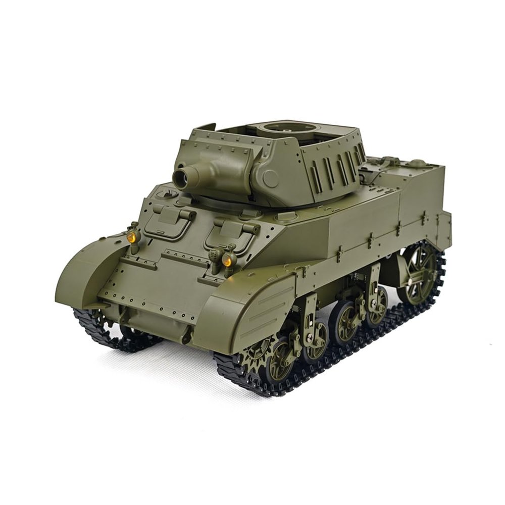 RC Tank, 1/16 Scale 2.4G U.S. M8 Self-Propelled Howitzer RC Simulation Tank Model with Sound and Lights, Telescoping Smoke, Dual-Speed Modes, Gifts for Adults (RTR Version)