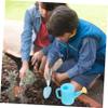 PERSELOSO 1Set Gardening Tools Outdoor Gardening Kit for Boys with Shovel Rake Watering Can and Storage Bag Plastic Tools for Little Hands Present for Young view 3