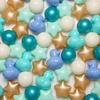 TRENDPLAY Blue Ball Pit Balls Shapes Pastel, Duck Star Shape Non Toxic for Toddlers Kids Baby Girls Boys Dogs Soft Play,Party, 200 pcs view 1