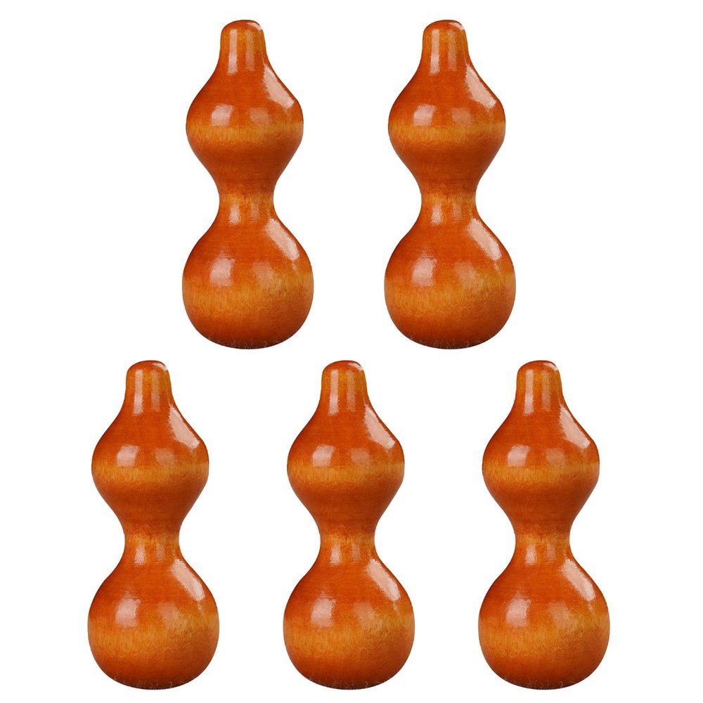 5Pcs Finger Spinning Gourd Toys  Gourd Fidget Spinner Handheld Fidget Toy for Adults, Stress Relieve, Peach Wood Desk Toy, Gifts for Men and Women