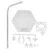 Adjustable Doll Stand, Action Figure Toy Model Stand Stainless Steel Display Holder Organizer Base Bracket for 6in Doll Home Deor (Transparent) view 2