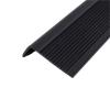 YUHYCOS 9.8/16.4/32.8FT Slip Stair Nosing Strip, Vinyl Edge Protector | Peel and Stick Molding Trim | Indoor and Outdoor, Non-Slip &(Black,16.4ft) view 1