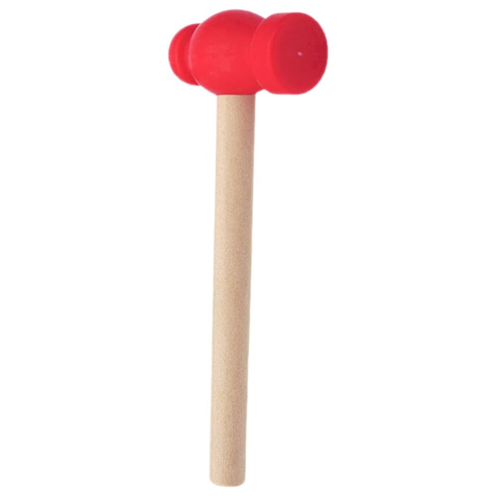 DECHOUS Kids Hammer Toy: Plastic Simulation Small Hammer with Wood Handle Pretend Play Props Educational Toy - Safe and Lightweight, 6.29 Inch, Indoor Outdoor Activities