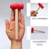 DECHOUS Kids Hammer Toy: Plastic Simulation Small Hammer with Wood Handle Pretend Play Props Educational Toy - Safe and Lightweight, 6.29 Inch, Indoor Outdoor Activities view 4
