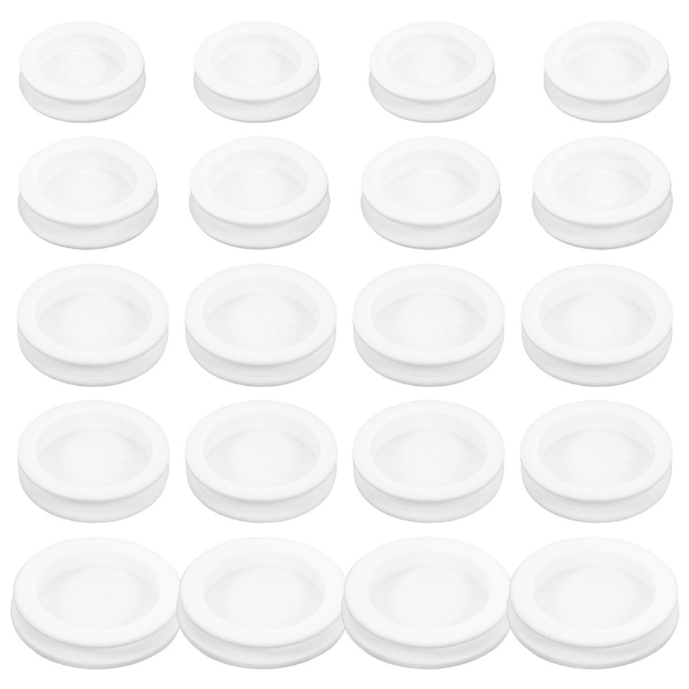 STOBOK 20pcs Piggy Bank Stoppers Replacement Piggy Bank Plugs Bulk Round Money Saving Box Plug Silicone Seal for Coin Jar Accessories Various Sizes