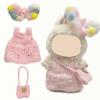 15 17cm Doll Clothes(NO Doll), Cute Dolls Outfit Accessories with Knitted Dress + Hair Clip + Bag, Small Kawaii Clothes Set for Dolls view 1