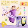 Kids Phone for Girl Toys, Christmas Birthday Gifts for Age 3-10 Year Old Girls Boys Toys, Kids Toddler Smart Phone, Detective Educational Learning Toys with 2.8" Touchscreen, Music Video Game (Purple) view 4