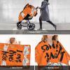 Vendhui Love Lives Here On Orange Bow Car Seat Covers for Babies, Infant Car Seat Canopy, Mom Nursing Breastfeeding Covers, Warm Carseat Canopy for Newborn view 4