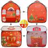 Christmas Pop Up Play Tent for Kids, Christmas Themed Pop Up Playhouse Indoor Outdoor Folding Portable Play Tent for Boys and Girls view 4
