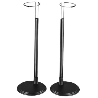 FOYTOKI 2pcs Adjustable Doll Stands Stands Brackets for Dolls Action Figures Display Home Storage Black