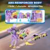 Aimery Collision Transforming Dinosaur Car Toy, 2 Magnetic Cars Convert into Dinosaur Toys,Dino Robot Toy, Boys Toys,Party Birthday for Kids (Yellow) view 3