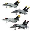 4 Pack Movie Planes Carrier Soldier Fighter Vf-17 Bravo and Echo Metal Diecast Airplane Toy Set (4 Pack VF-17 Soldiers) view 1