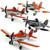 4 Pack Movie Planes No. 7 Dusty Metal Diecast Airplane Toy Set (4 Pack Dusty) view 2